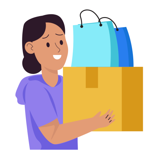 caixa de entrega grátis figurinha