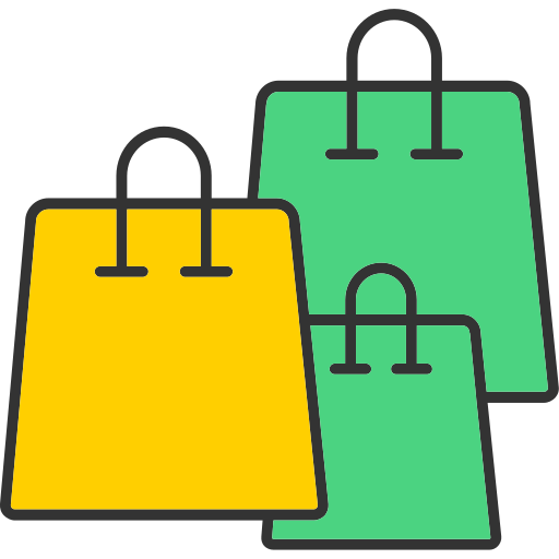 sacolas de compras grátis ícone