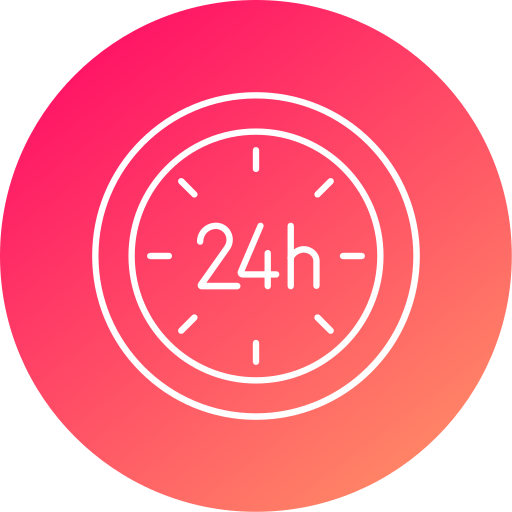 24 horas icono gratis