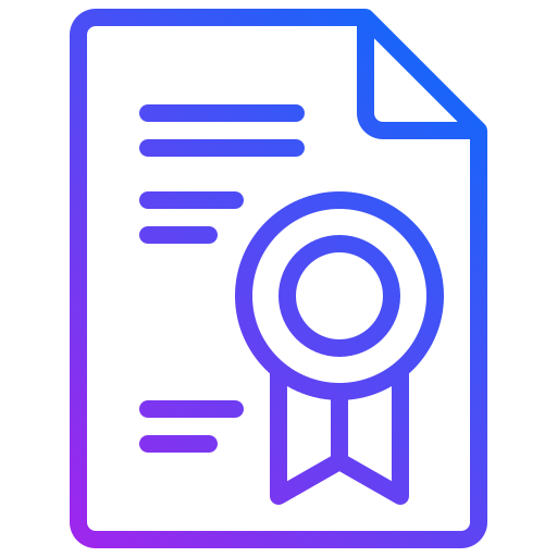 certificado icono gratis