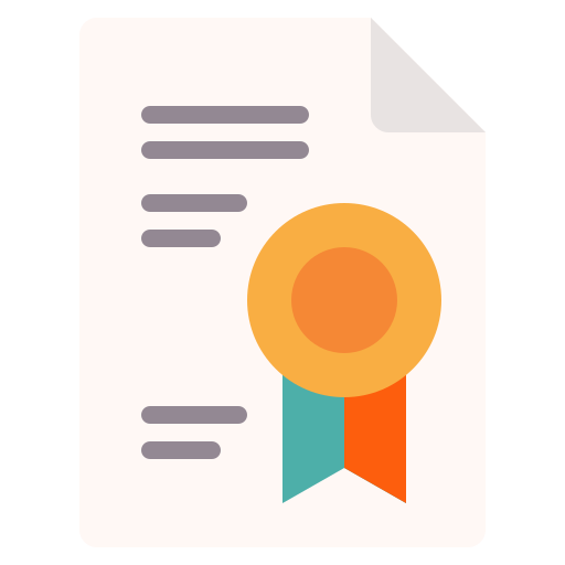 certificado icono gratis