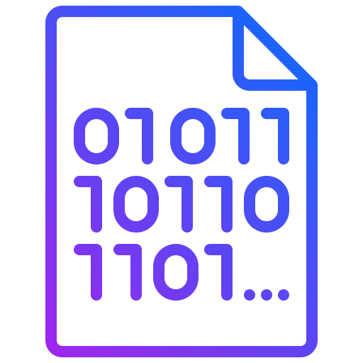 código binario icono gratis