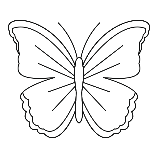 mariposa grande icono gratis