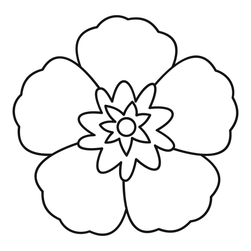 Flower Generic outline icon