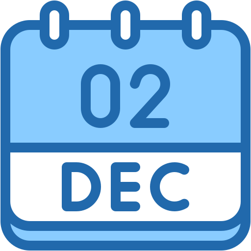 2 de diciembre icono gratis