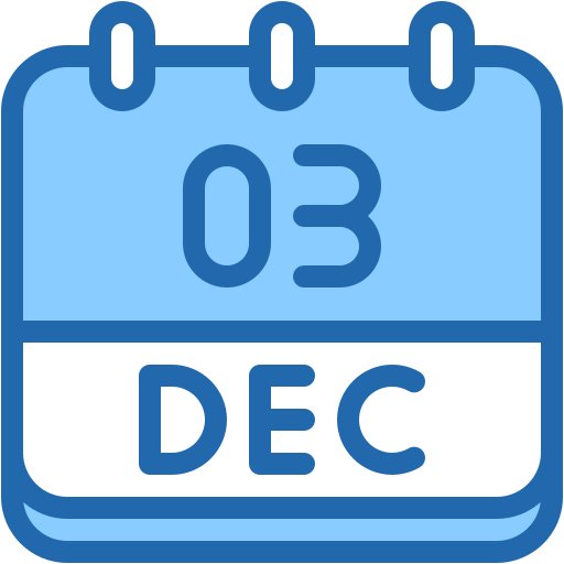 3 de diciembre icono gratis