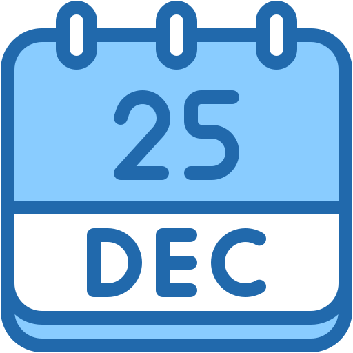 25 de diciembre icono gratis