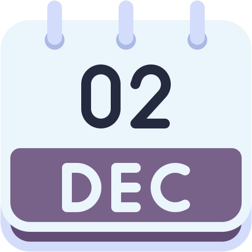 2 de diciembre icono gratis