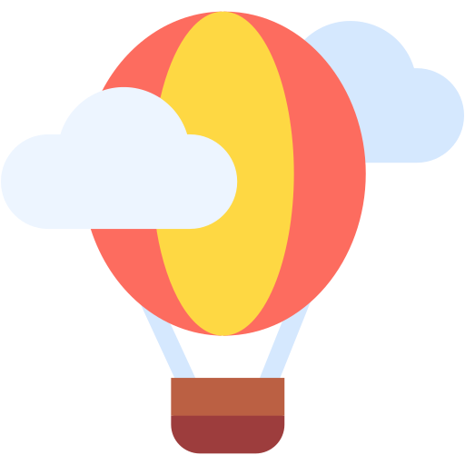 Hot air balloon Generic color fill icon