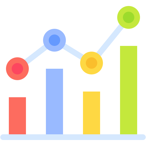 gráfico de barras icono gratis