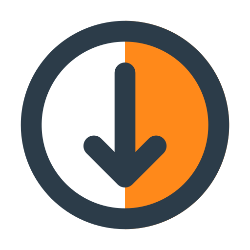 pfeil nach unten kostenlos Icon