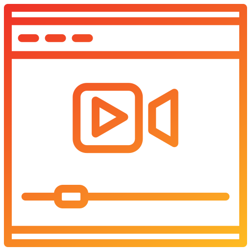 reproductor de video icono gratis