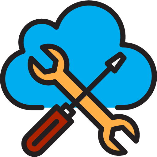 Cloud srip Lineal Color icon