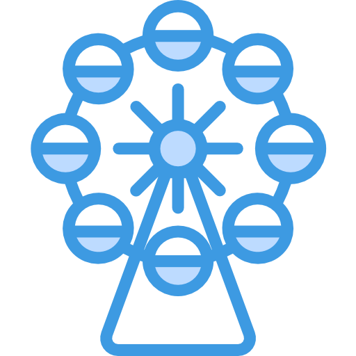 rueda de la fortuna icono gratis