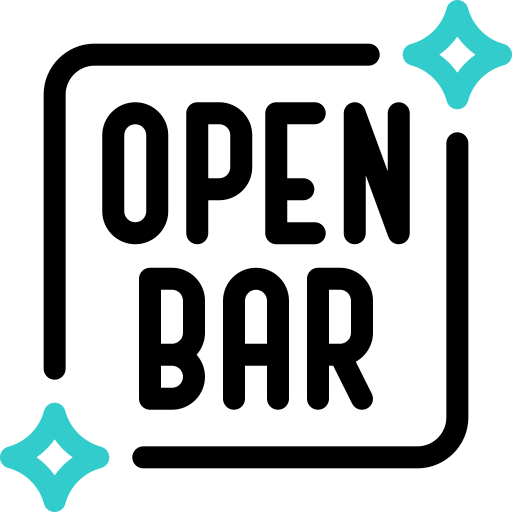 Open bar Free signaling icons
