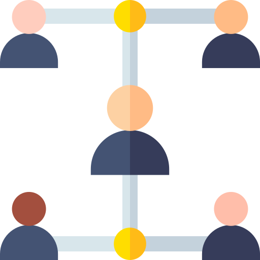 coordinación icono gratis