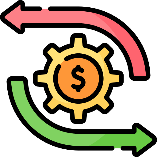 des flux de trésorerie Icône gratuit