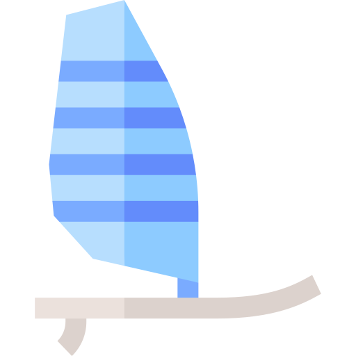 Windsurfing Basic Straight Flat icon