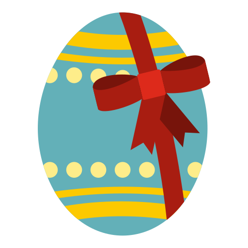 huevo de pascua grande icono gratis