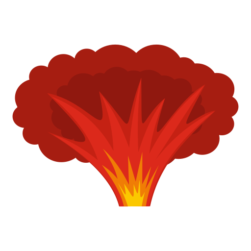 Atomical explosion free icon