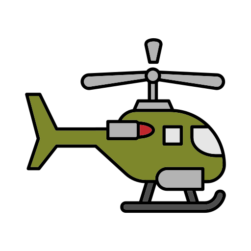 helicóptero militar icono gratis