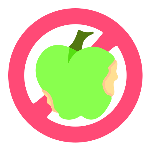 manzana podrida icono gratis