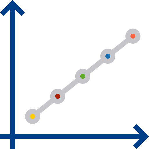 gráfico de líneas icono gratis