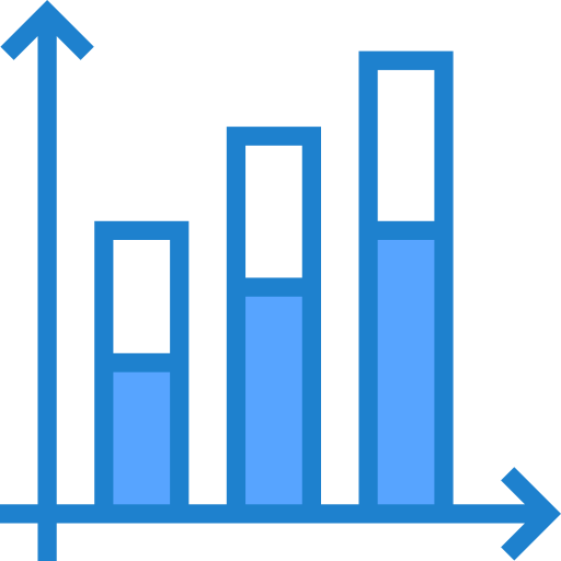 gráfico de barras icono gratis