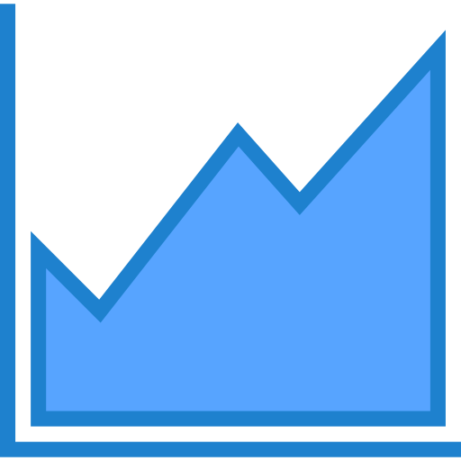 gráfico de líneas icono gratis