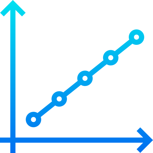 gráfico de líneas icono gratis