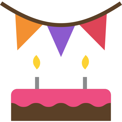 pastel de cumpleaños icono gratis