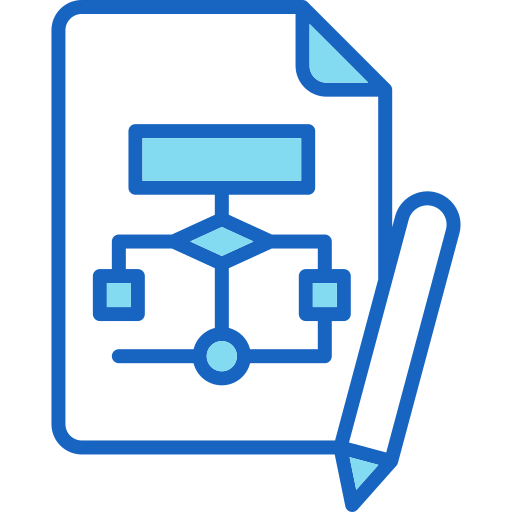 diagrama de flujo icono gratis