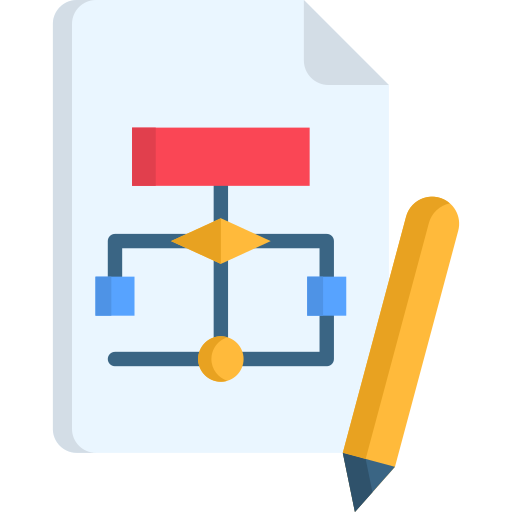 diagrama de flujo icono gratis