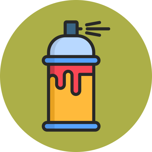 pintura en aerosol icono gratis