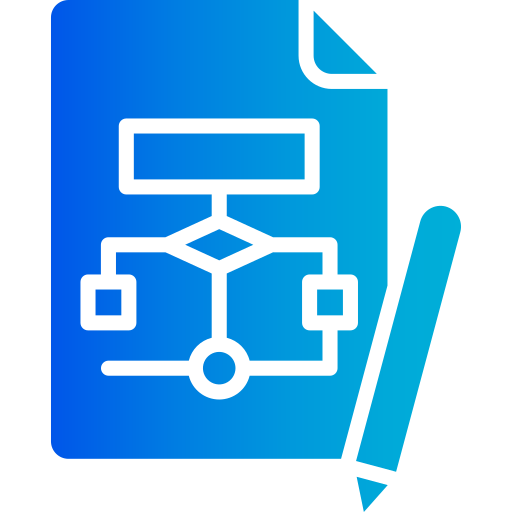 diagrama de flujo icono gratis