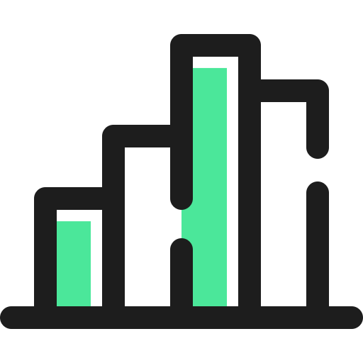 gráfico de barras icono gratis