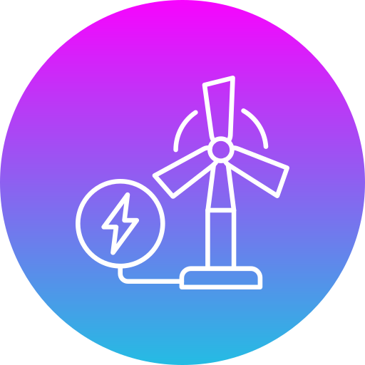 energía eólica icono gratis