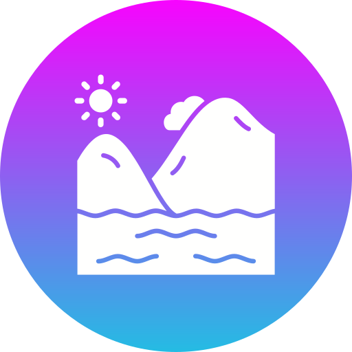 río icono gratis