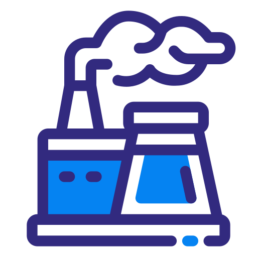contaminación de fábrica icono gratis
