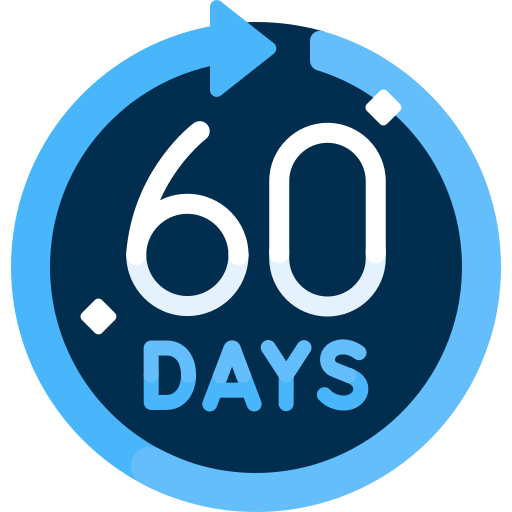 60 days Free time and date icons