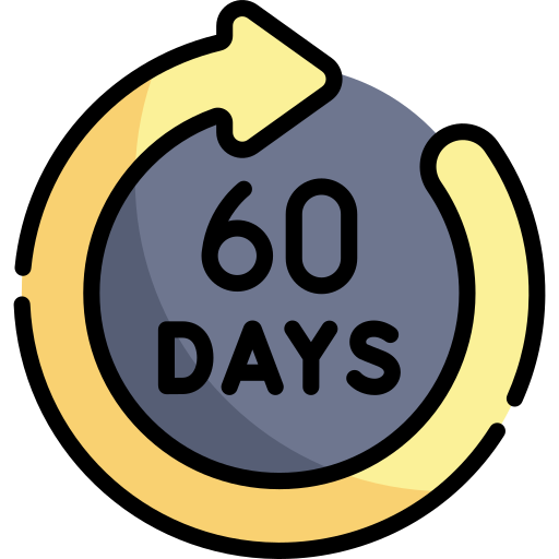 60 days Free time and date icons