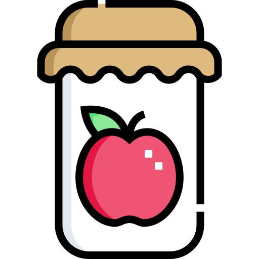 mermelada de manzana icono gratis