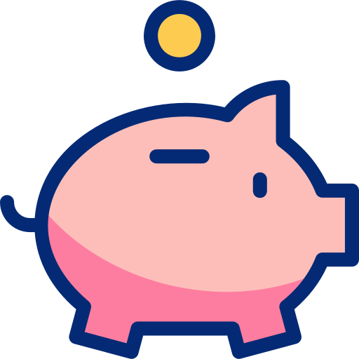 Piggy bank free icon