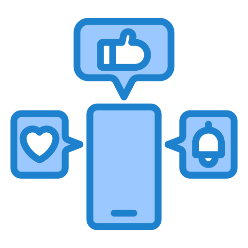 medios de comunicación social icono gratis