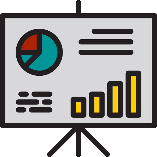 Presentation srip Lineal Color icon