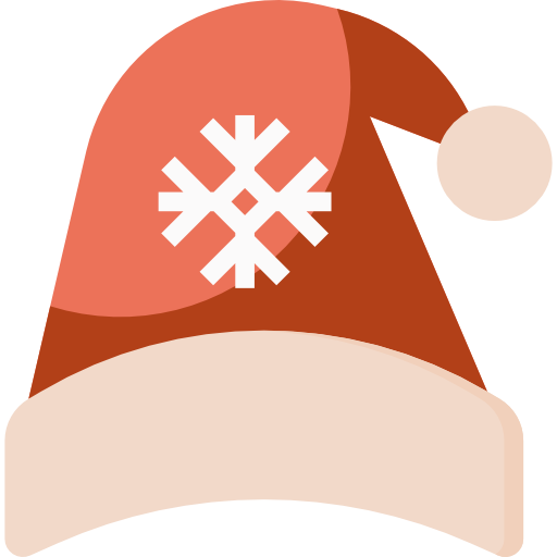 gorro navideño icono gratis