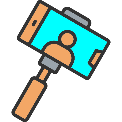 palo para selfies icono gratis