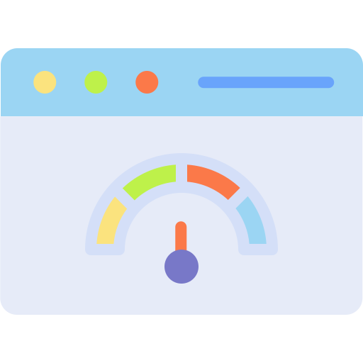 velocidad del sitio web icono gratis