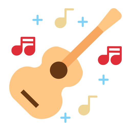 tocar la guitarra icono gratis