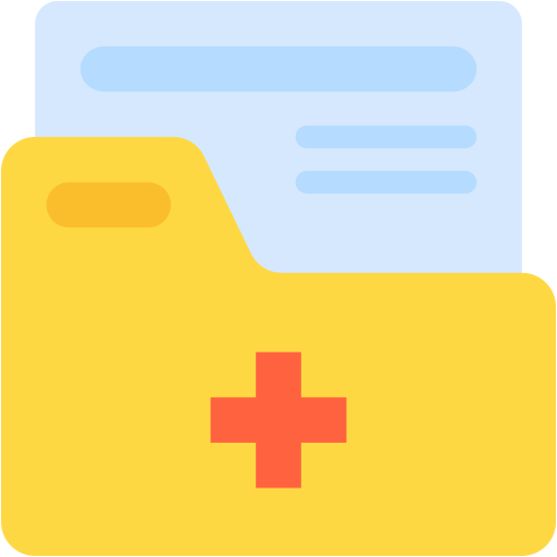 registros médicos icono gratis